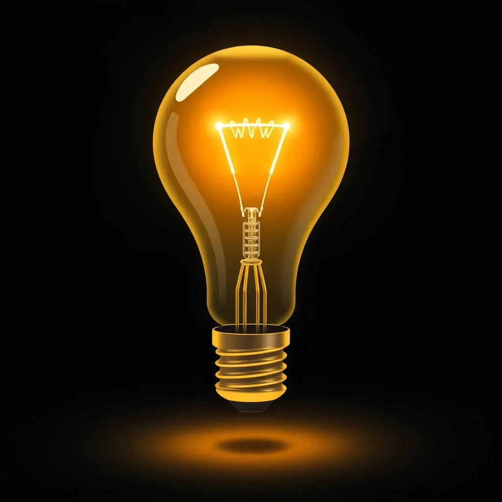 Lightbulb icon representing idea
